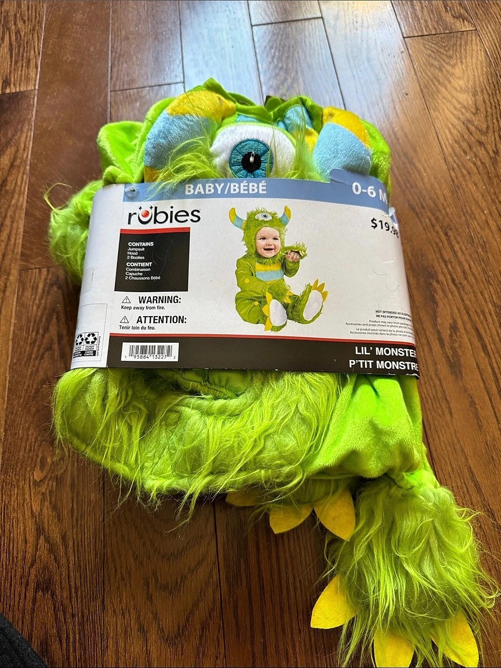 Rubie's Lil' Monster Infant Costume Baby 0-6 mo